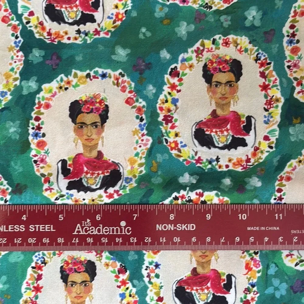 Frida Kahlo Print Quilting Cotton Fabric